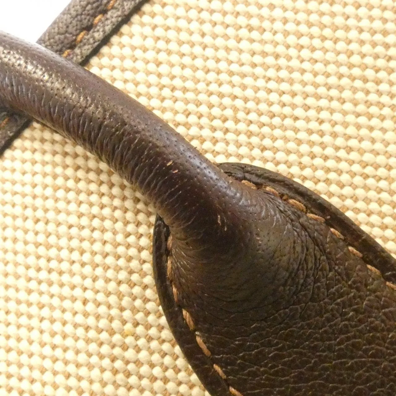 HERMES Garden Party 051550CK Tote Brown Rank B - Thumbnail 5