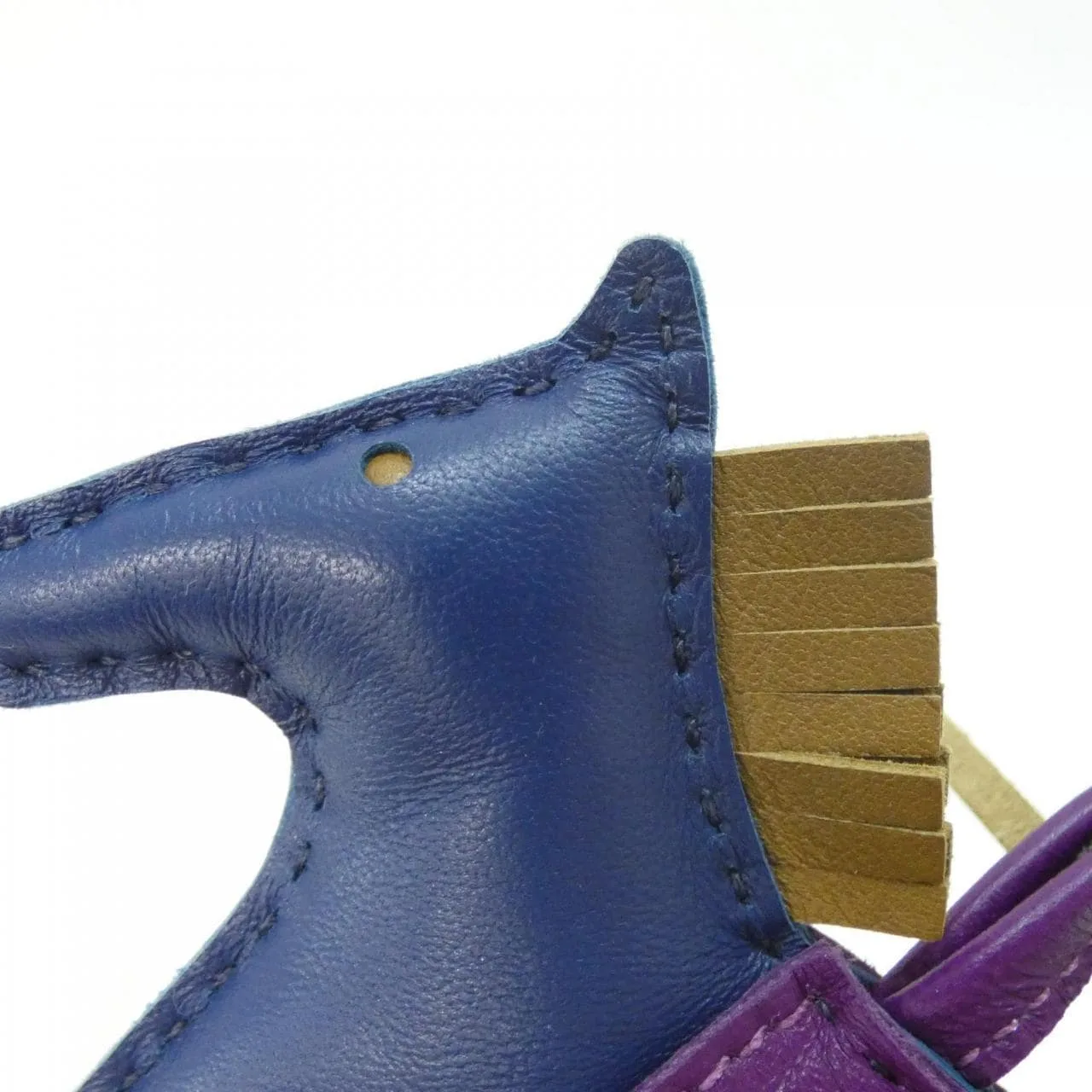 HERMES 064929CA Wallet Blue Rank A - Thumbnail 3