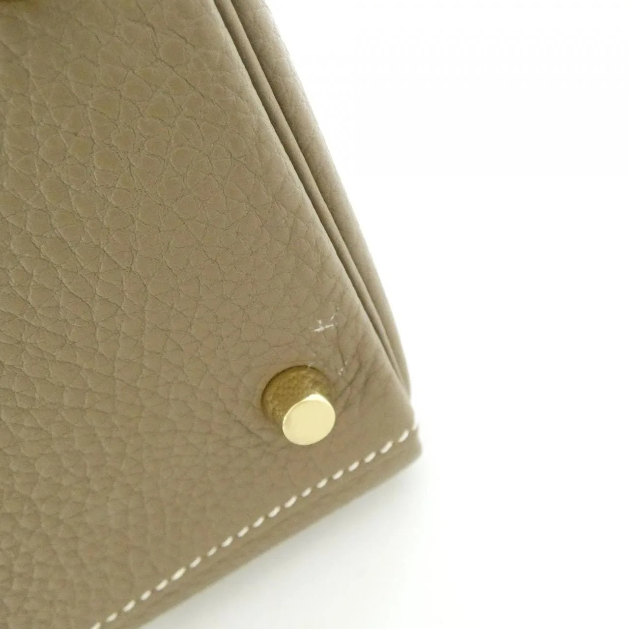 HERMES Kelly 027630CC Handbag Togo Etoupe Togo Leather Rank A - Thumbnail 3