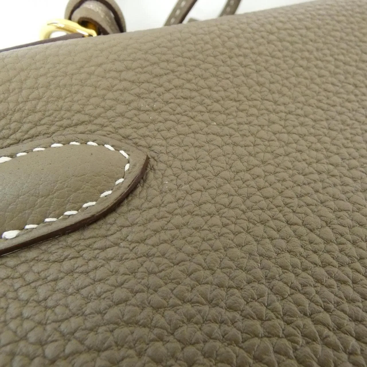 HERMES Kelly 027630CC Handbag Togo Etoupe Togo Leather Rank A - Thumbnail 5