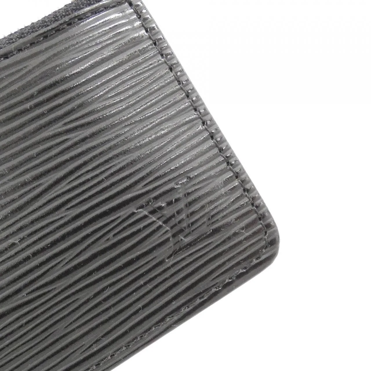 LOUIS VUITTON Pochette M63802 Coin Case Epi 黑色 Epi 中古品A - 縮圖 3