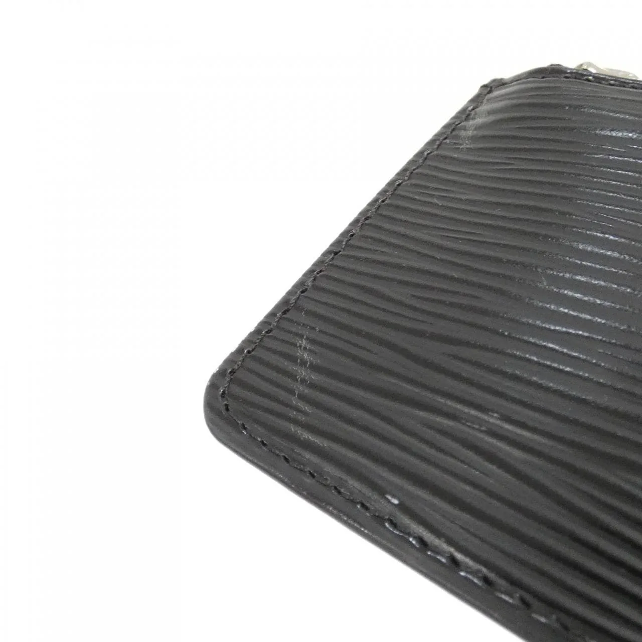 LOUIS VUITTON Pochette M63802 Coin Case Epi 黑色 Epi 中古品A - 縮圖 4