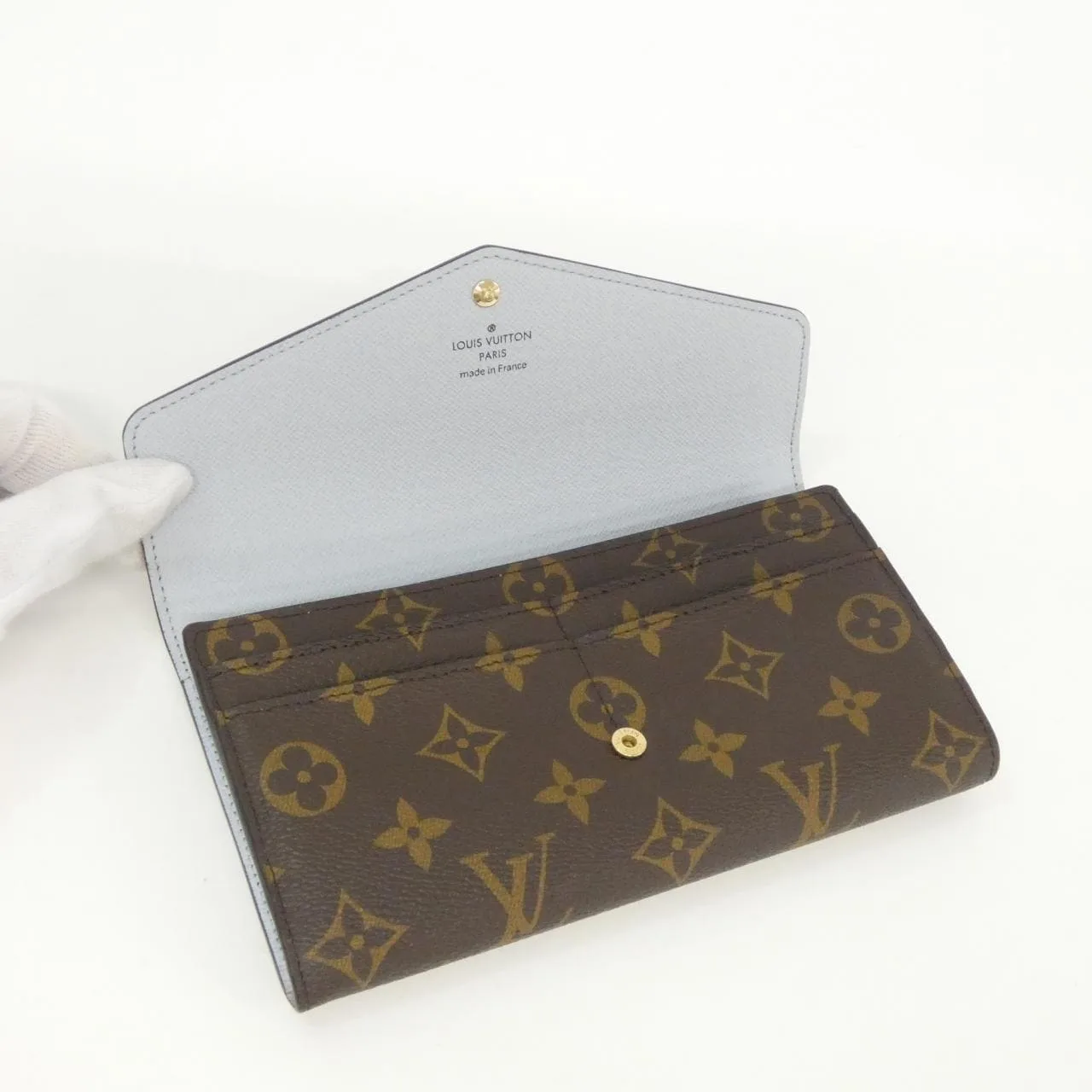 LOUIS VUITTON M83580 Wallet Monogram Blue Monogram Rank A - Thumbnail 3