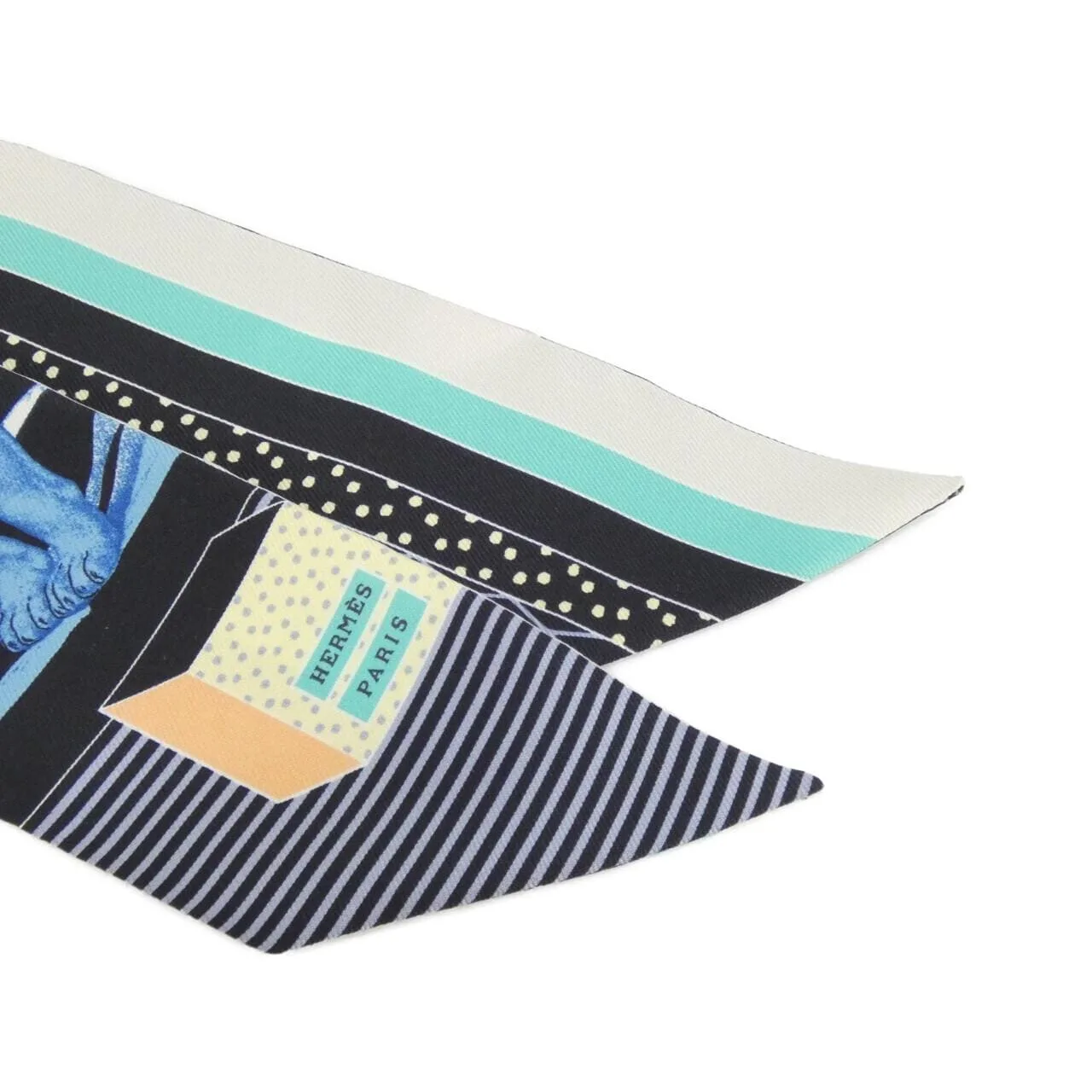 HERMES 063761S Scarf Black Rank A - Thumbnail 2