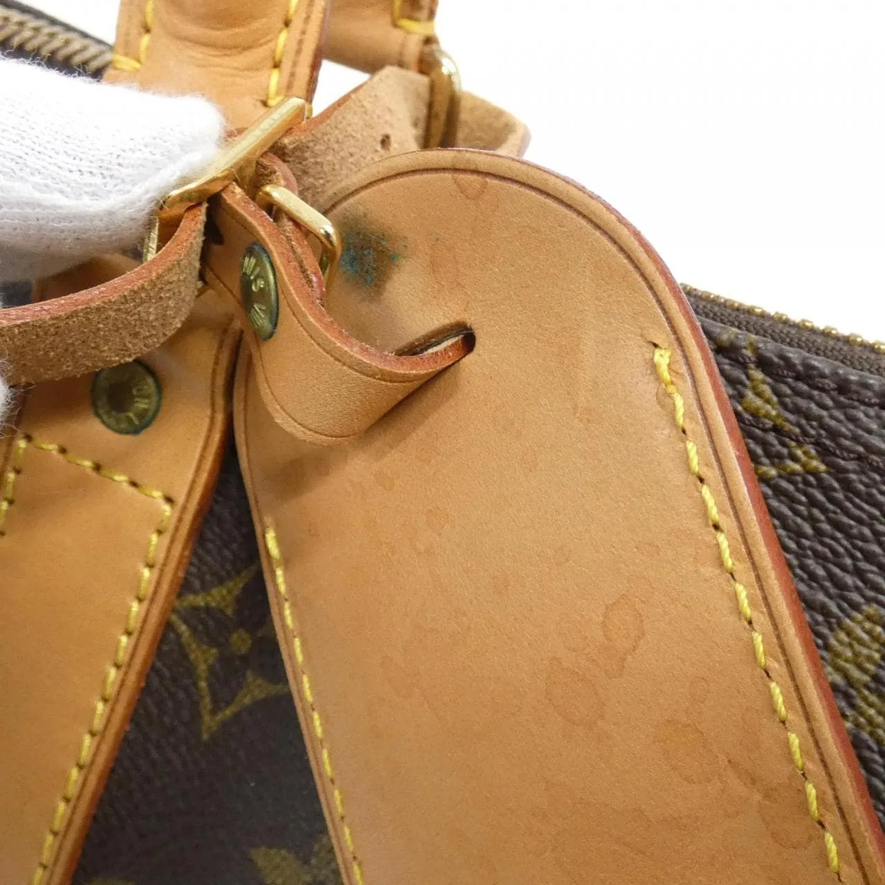 LOUIS VUITTON Keepall M41428 Boston Monogram 黑色 Monogram 中古品A - 縮圖 5