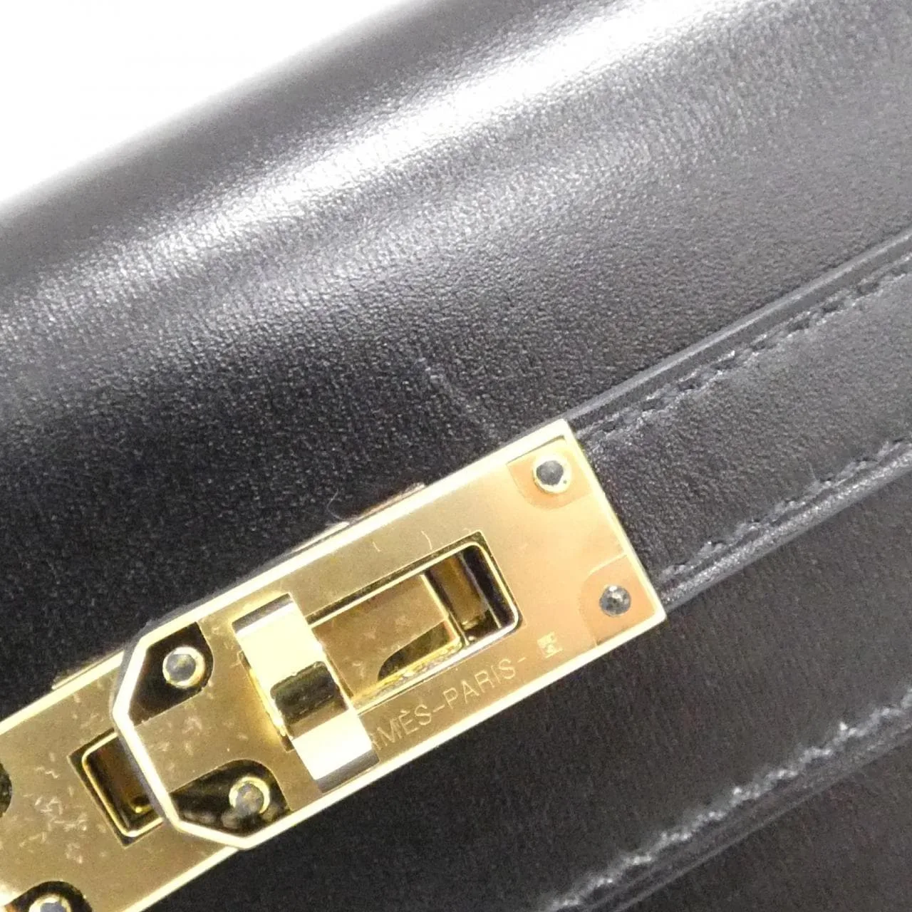 HERMES Kelly 051301CC Wallet Box Calf Black Box Calf Leather Rank A - Thumbnail 4