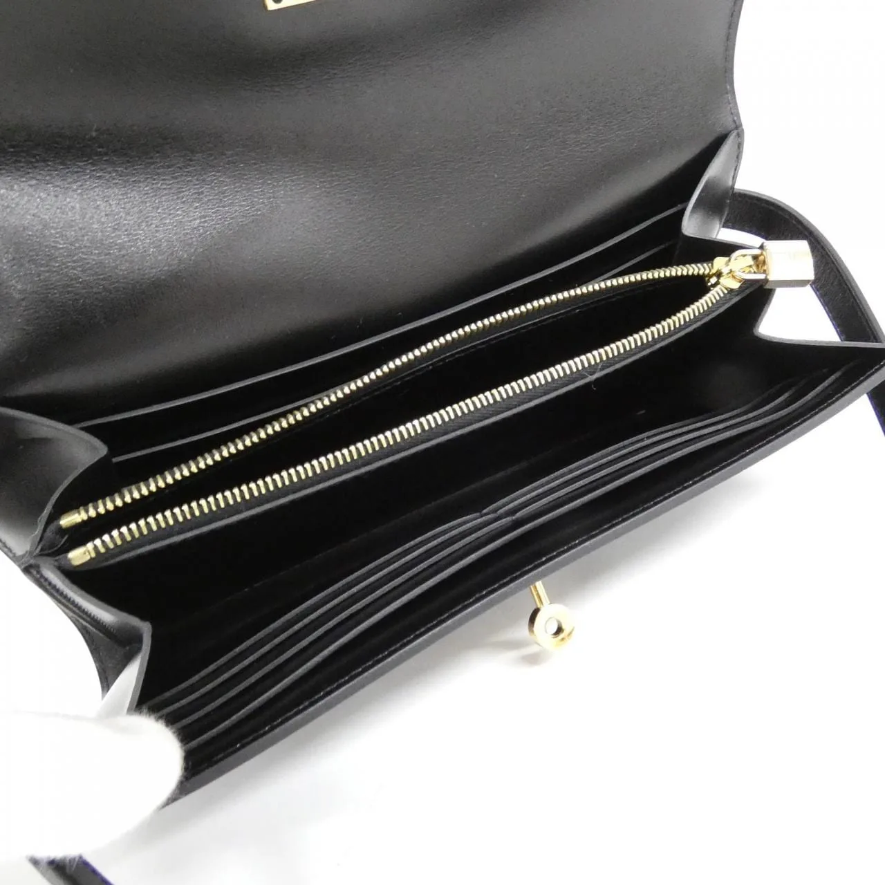 HERMES Kelly 051301CC Wallet Box Calf Black Box Calf Leather Rank A - Thumbnail 5