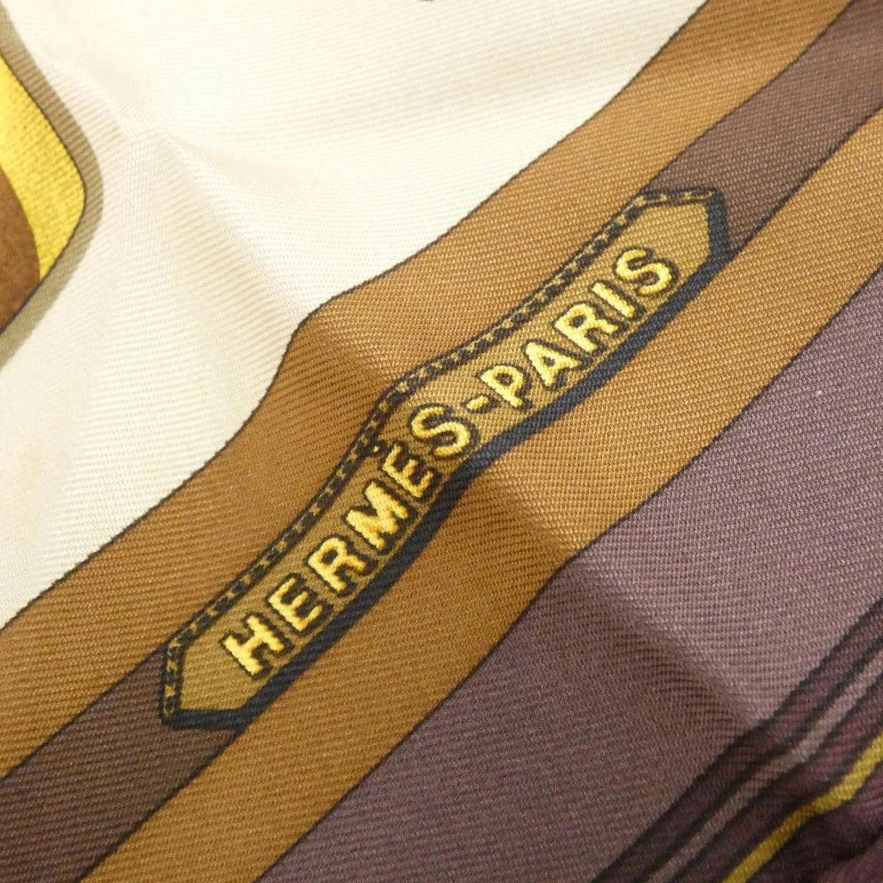 HERMES Scarf Black Rank A - Thumbnail 2