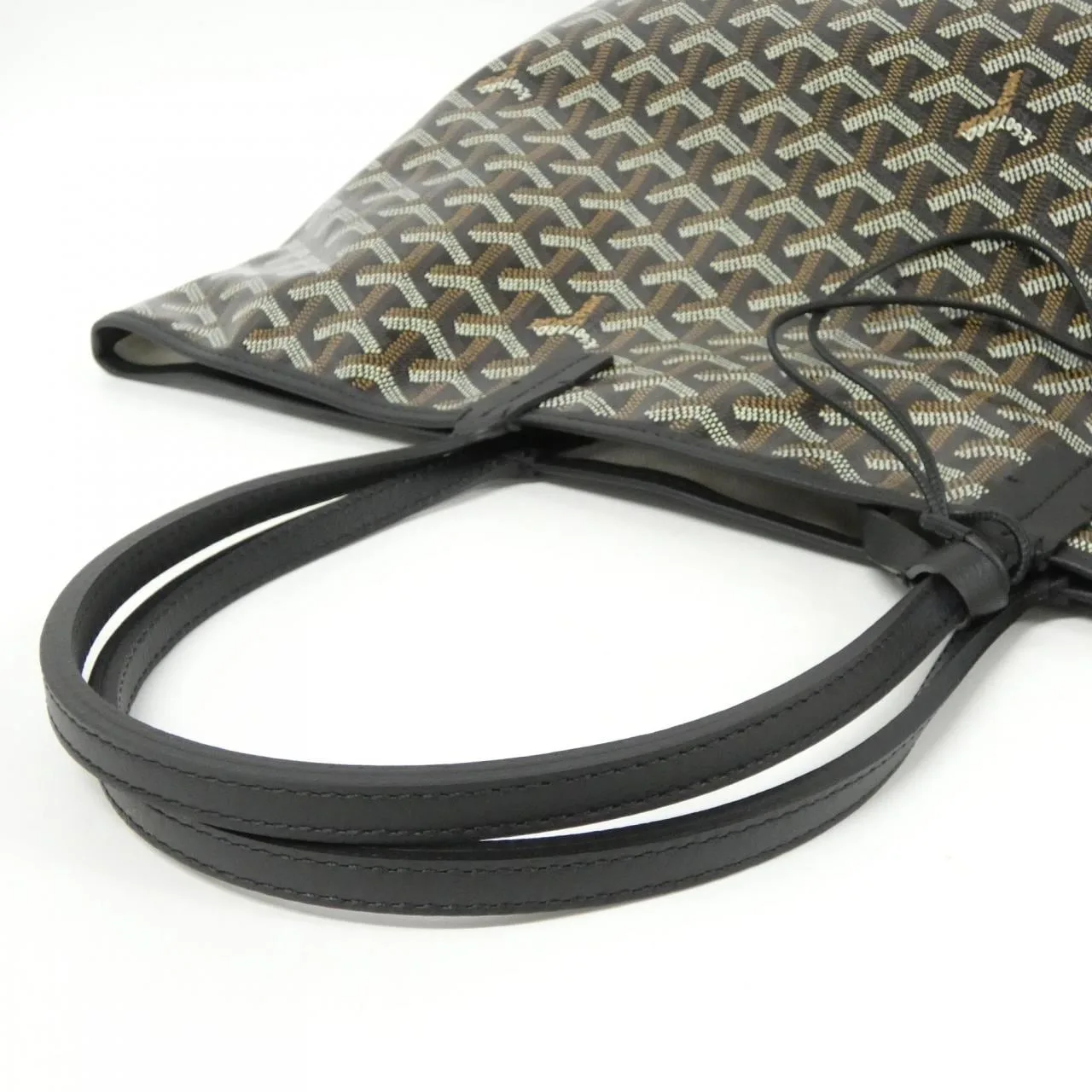 GOYARD Saint Louis AMA LOUIS PM Tote Canvas 黑色 帆布 未使用品 - 縮圖 4