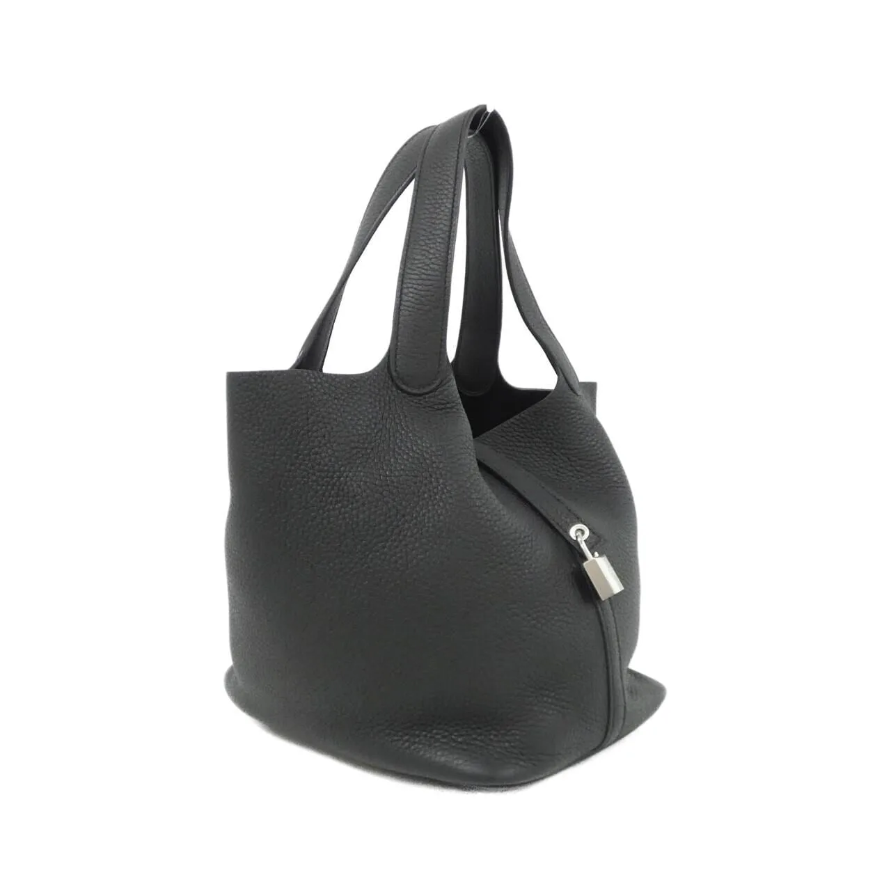 HERMES Picotin 060991CK Handbag Clemence