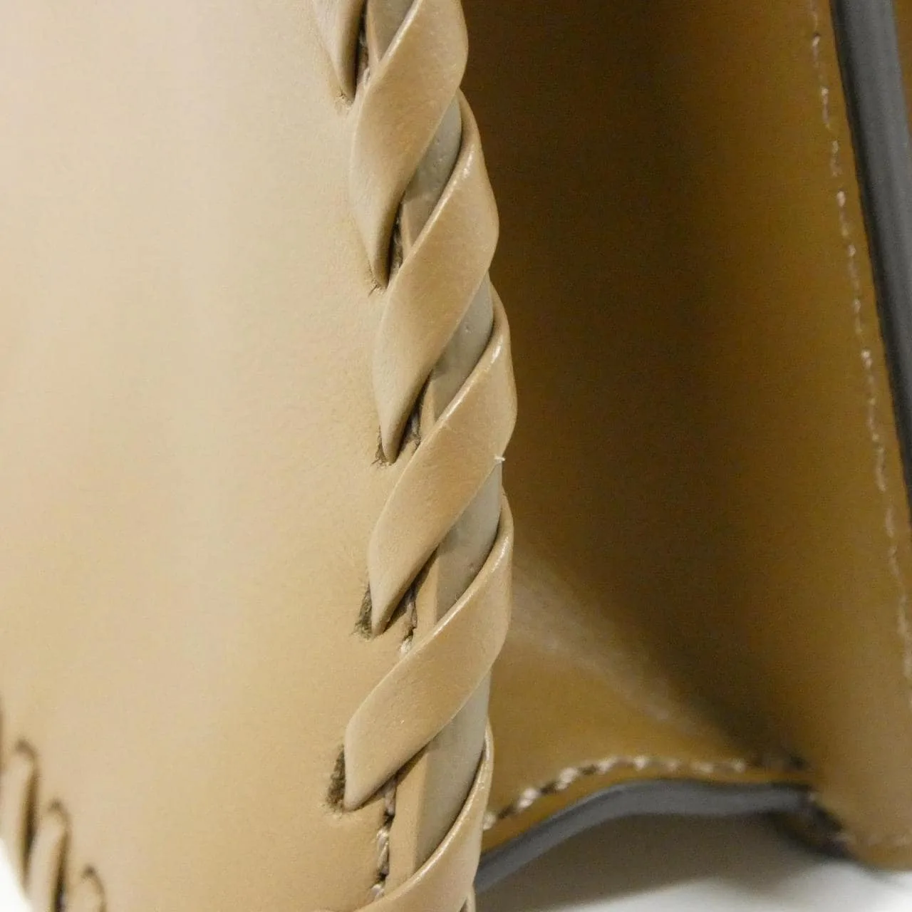 FENDI Peekaboo 8BN327 AHVY 手提包 棕色 中古品A - 縮圖 4