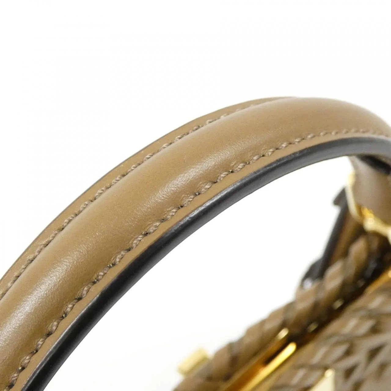 FENDI Peekaboo 8BN327 AHVY 手提包 棕色 中古品A - 縮圖 6