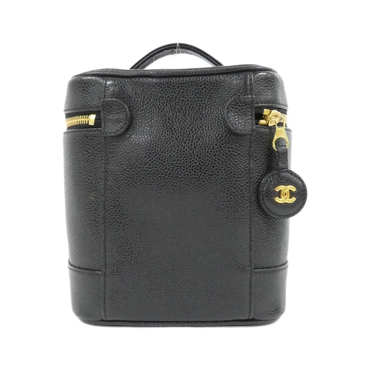 CHANEL 1998 Handbag Grained Calfskin 黑色 荔枝紋牛皮 中古品A - 縮圖 2