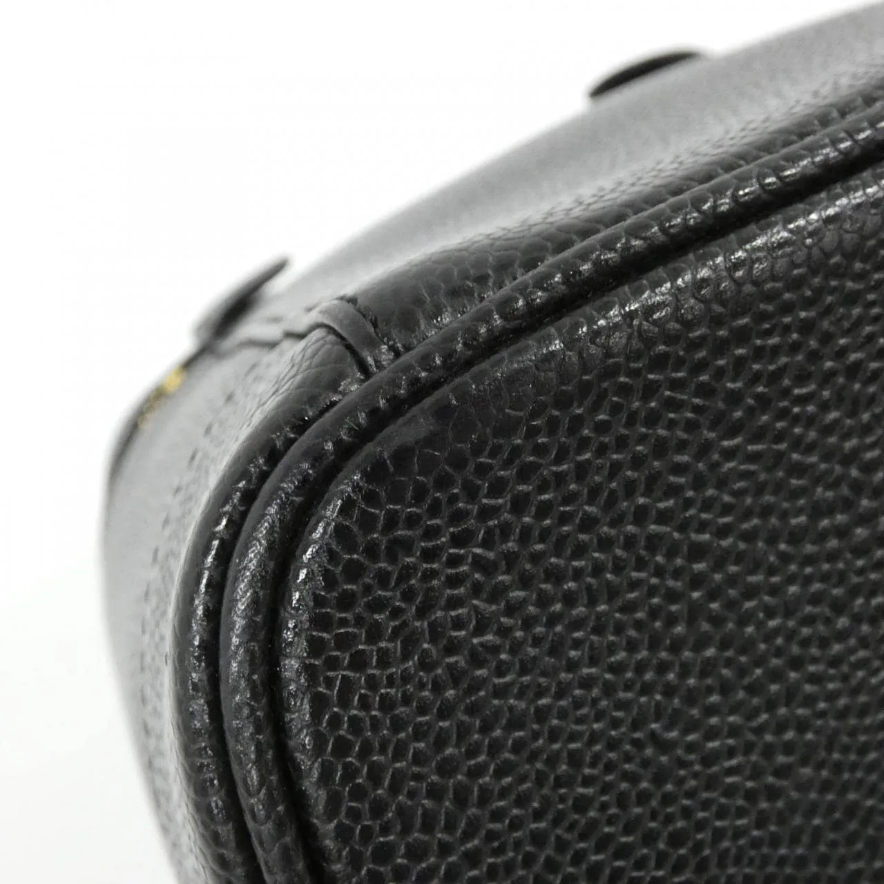 CHANEL 1998 Handbag Grained Calfskin 黑色 荔枝紋牛皮 中古品A - 縮圖 3