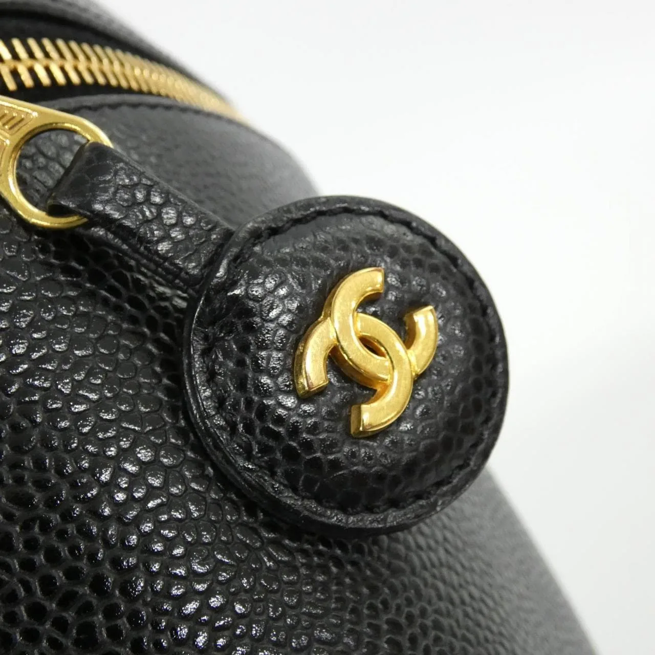 CHANEL 1998 Handbag Grained Calfskin 黑色 荔枝紋牛皮 中古品A - 縮圖 6