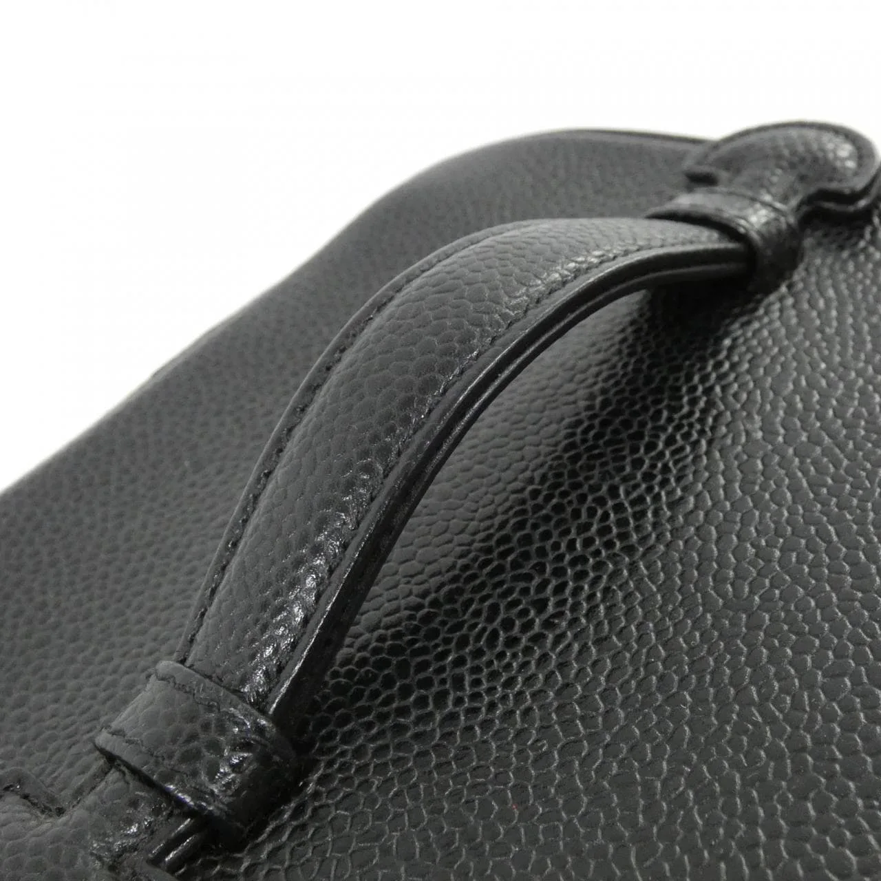 CHANEL 1998 Handbag Grained Calfskin 黑色 荔枝紋牛皮 中古品A - 縮圖 8