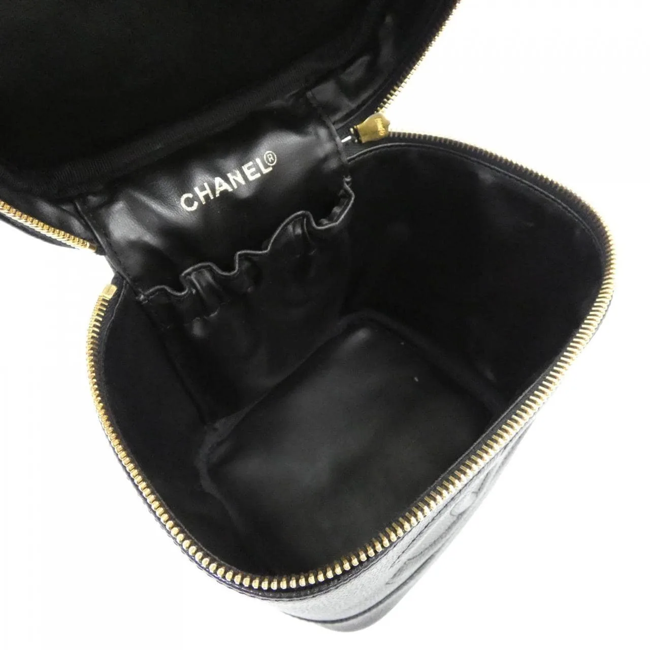 CHANEL 1998 Handbag Grained Calfskin 黑色 荔枝紋牛皮 中古品A - 縮圖 9