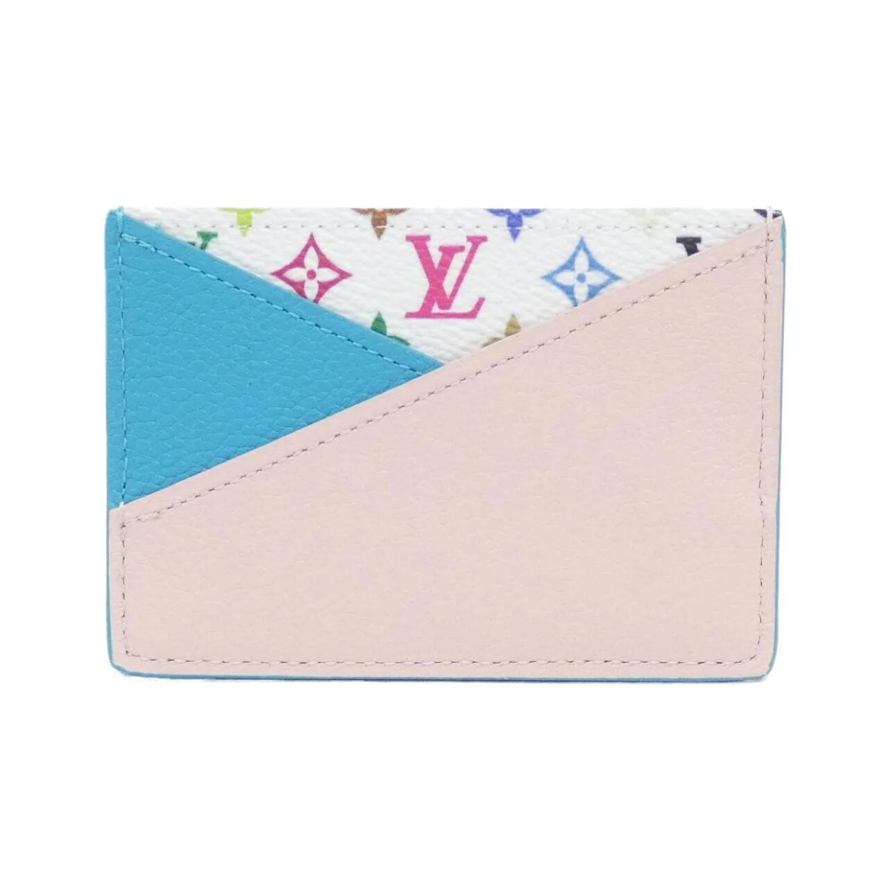 LOUIS VUITTON M14090 Card Case Canvas Multicolor 帆布 中古品A - 縮圖 2