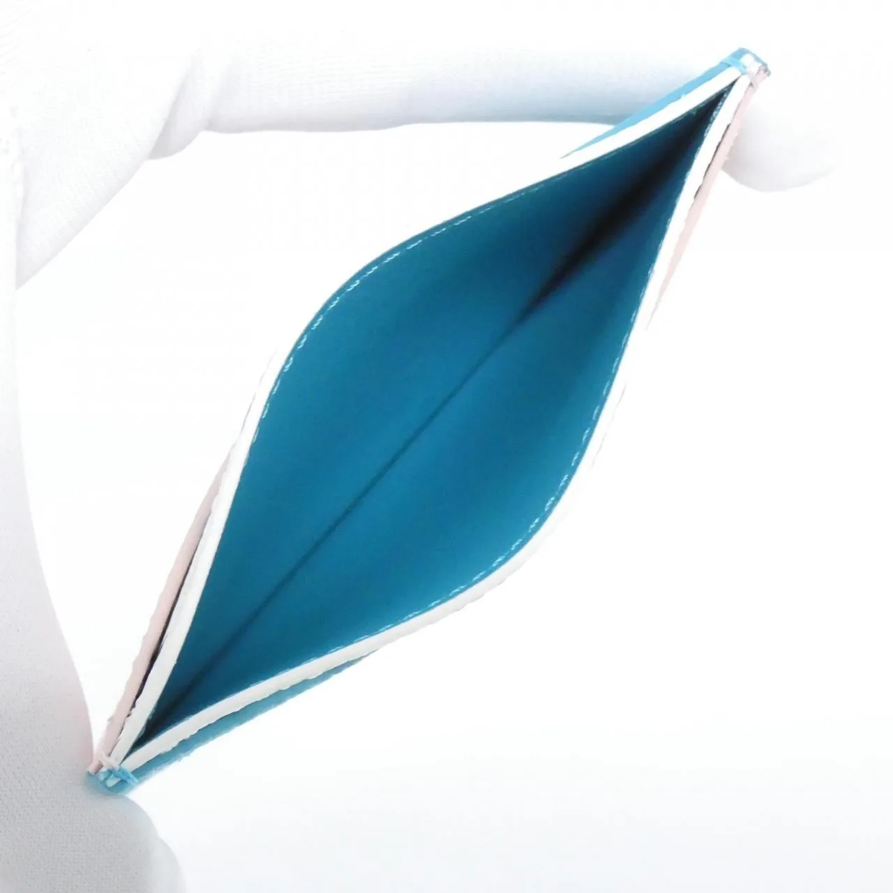 LOUIS VUITTON M14090 Card Case Canvas Multicolor 帆布 中古品A - 縮圖 3