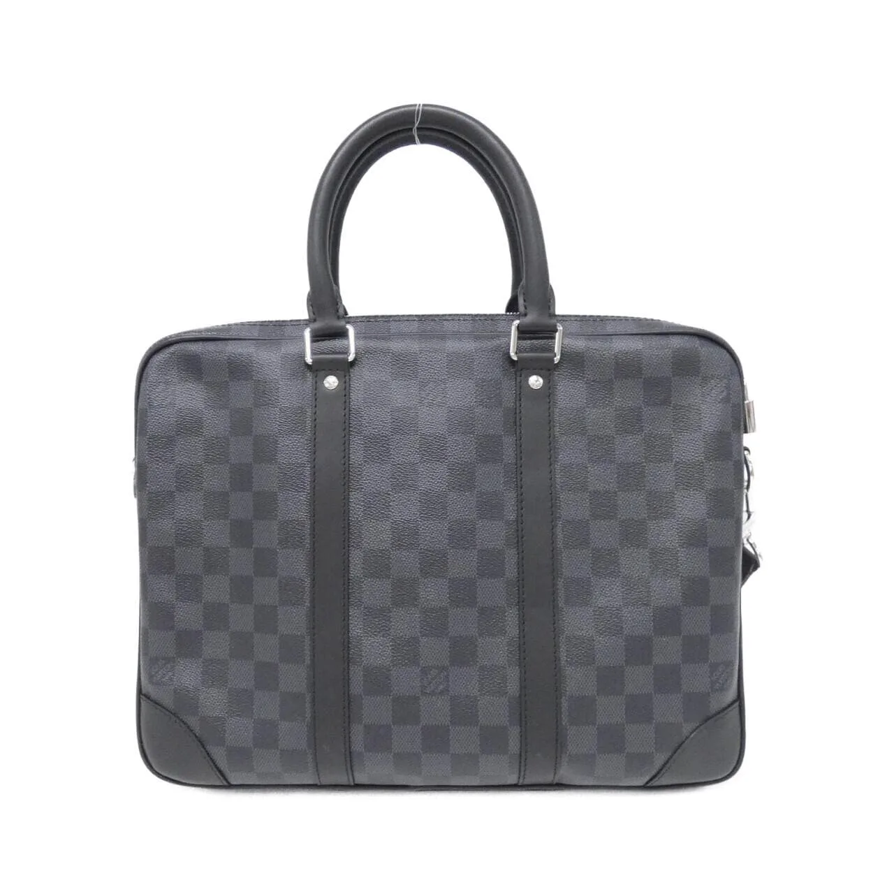 LOUIS VUITTON Documents N40445 Handbag Damier 黑色 Damier 中古品A - 縮圖 2