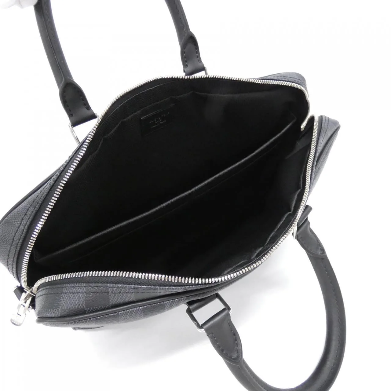 LOUIS VUITTON Documents N40445 Handbag Damier 黑色 Damier 中古品A - 縮圖 6