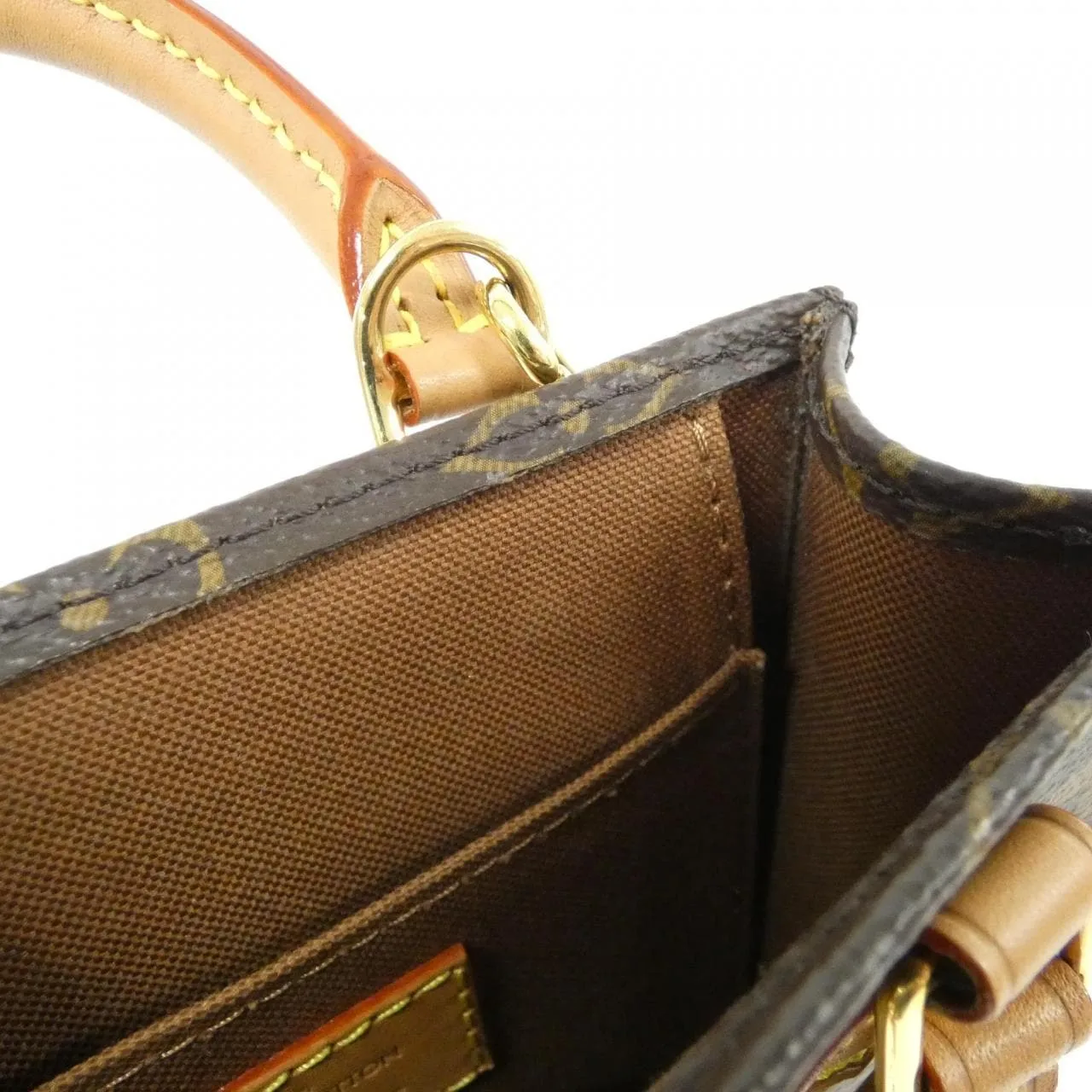 LOUIS VUITTON M69442 Handbag Monogram 黑色 Monogram 中古品A - 縮圖 6