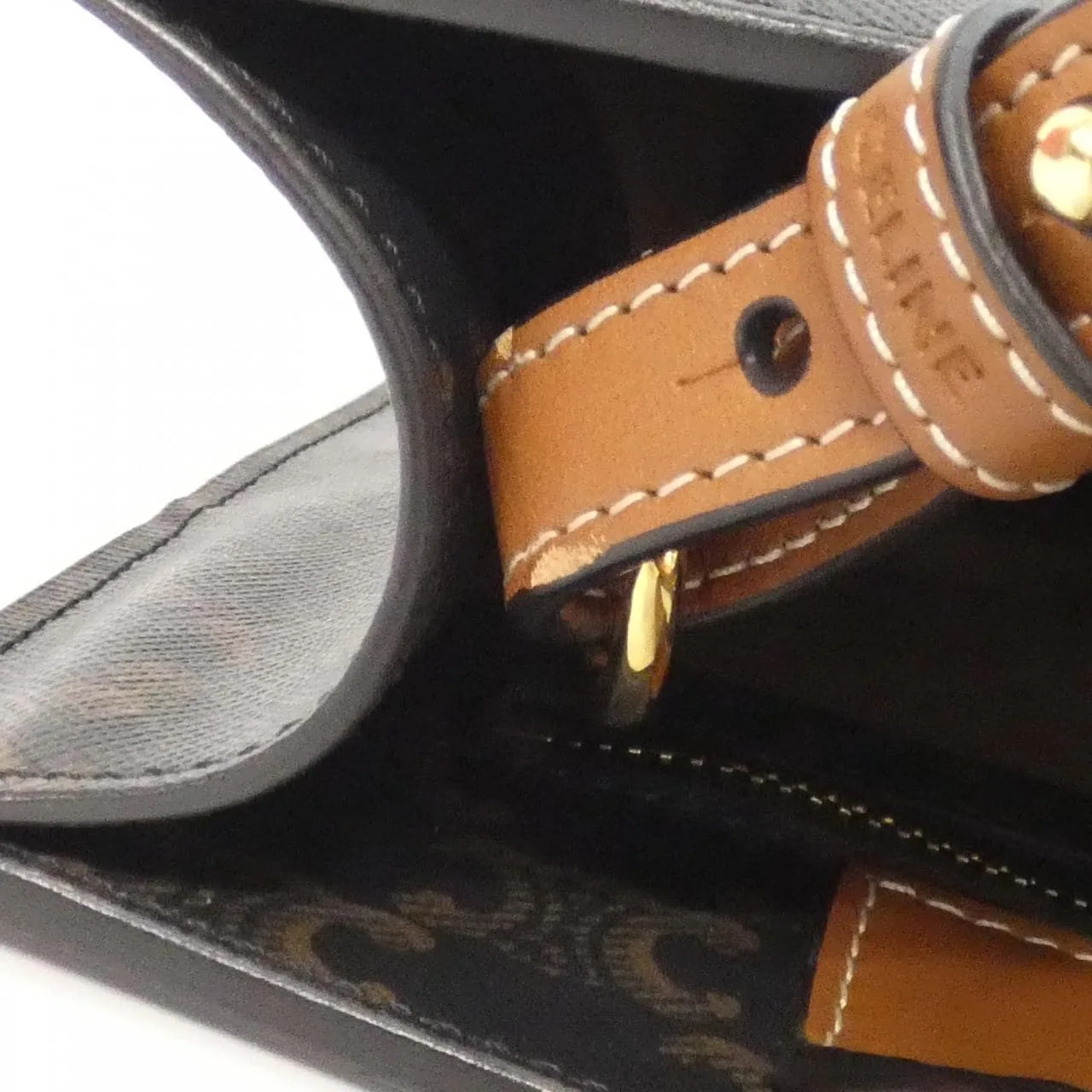 CELINE Cabas 191542BZK Handbag Canvas 5