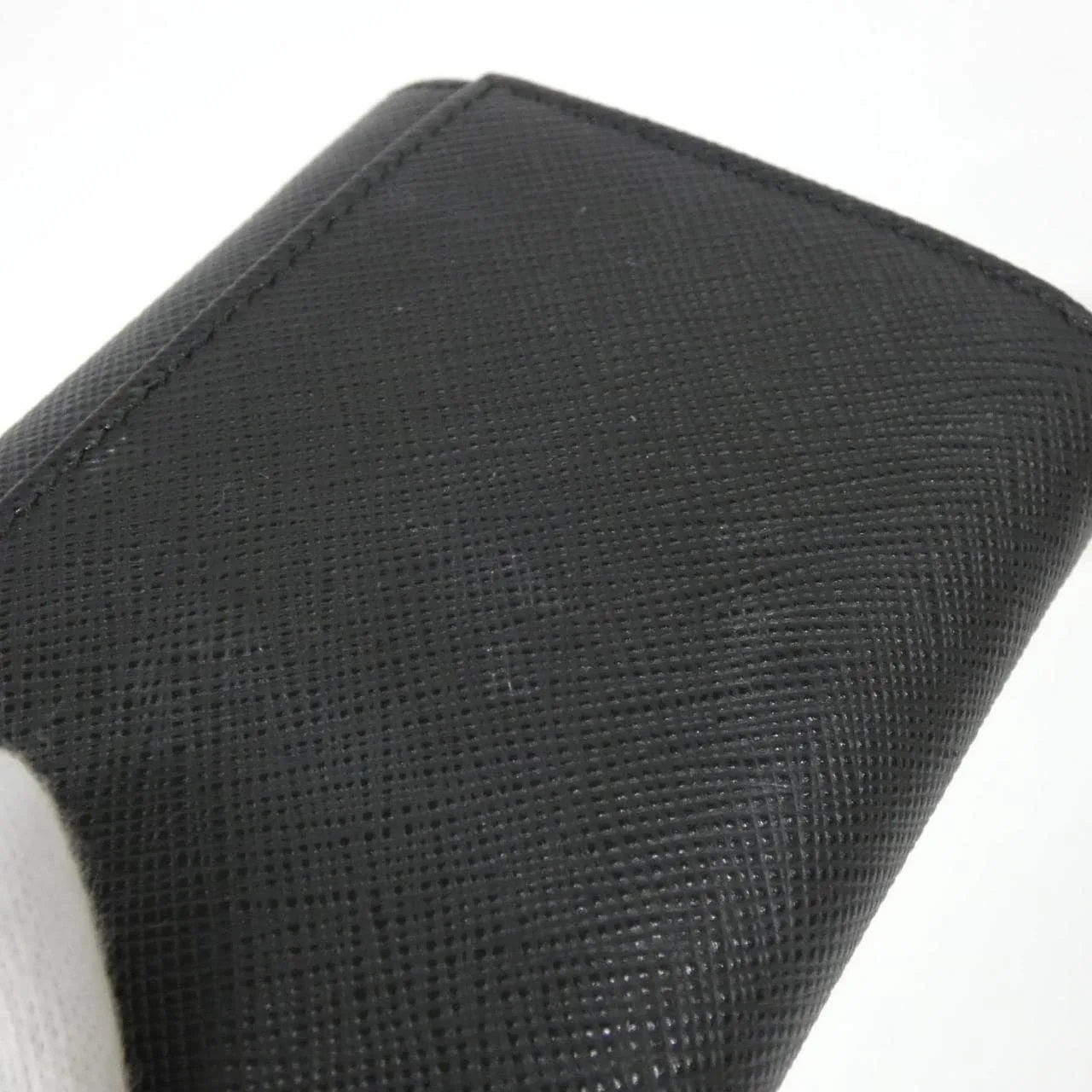 PRADA 1MH043 銀包 黑色 中古品A - 縮圖 3