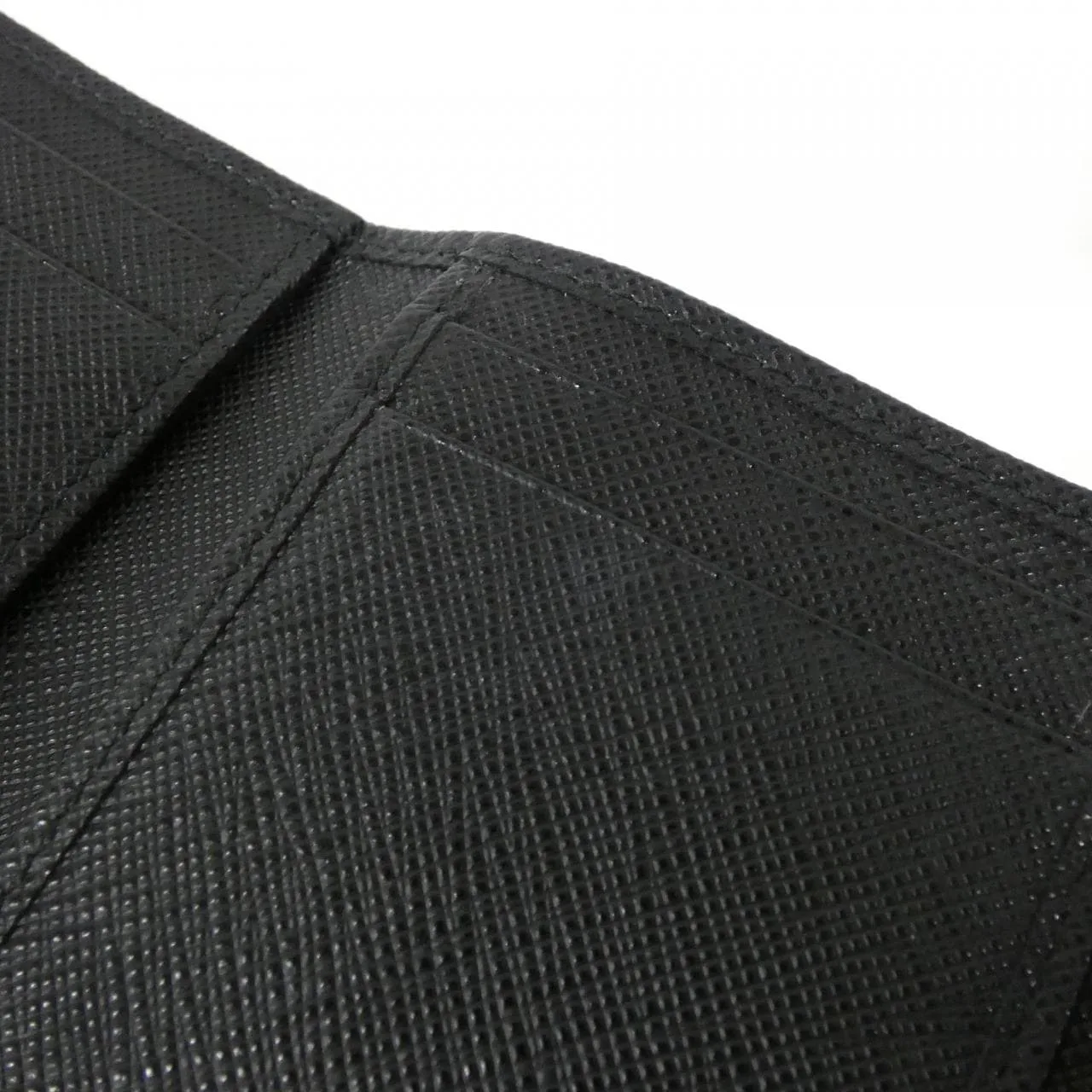 PRADA 1MH043 銀包 黑色 中古品A - 縮圖 7