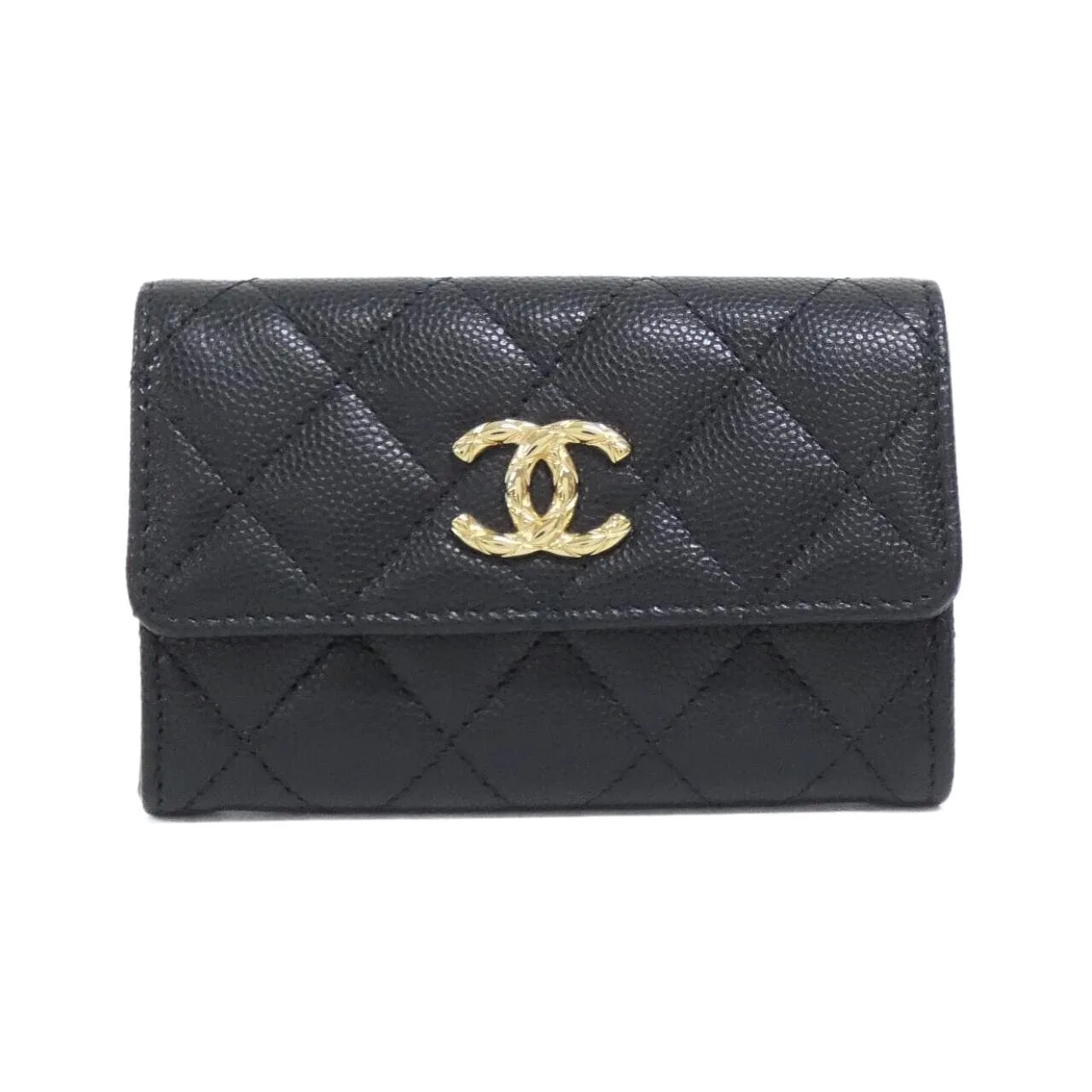 CHANEL AP5010 Card Case Grained Calfskin
