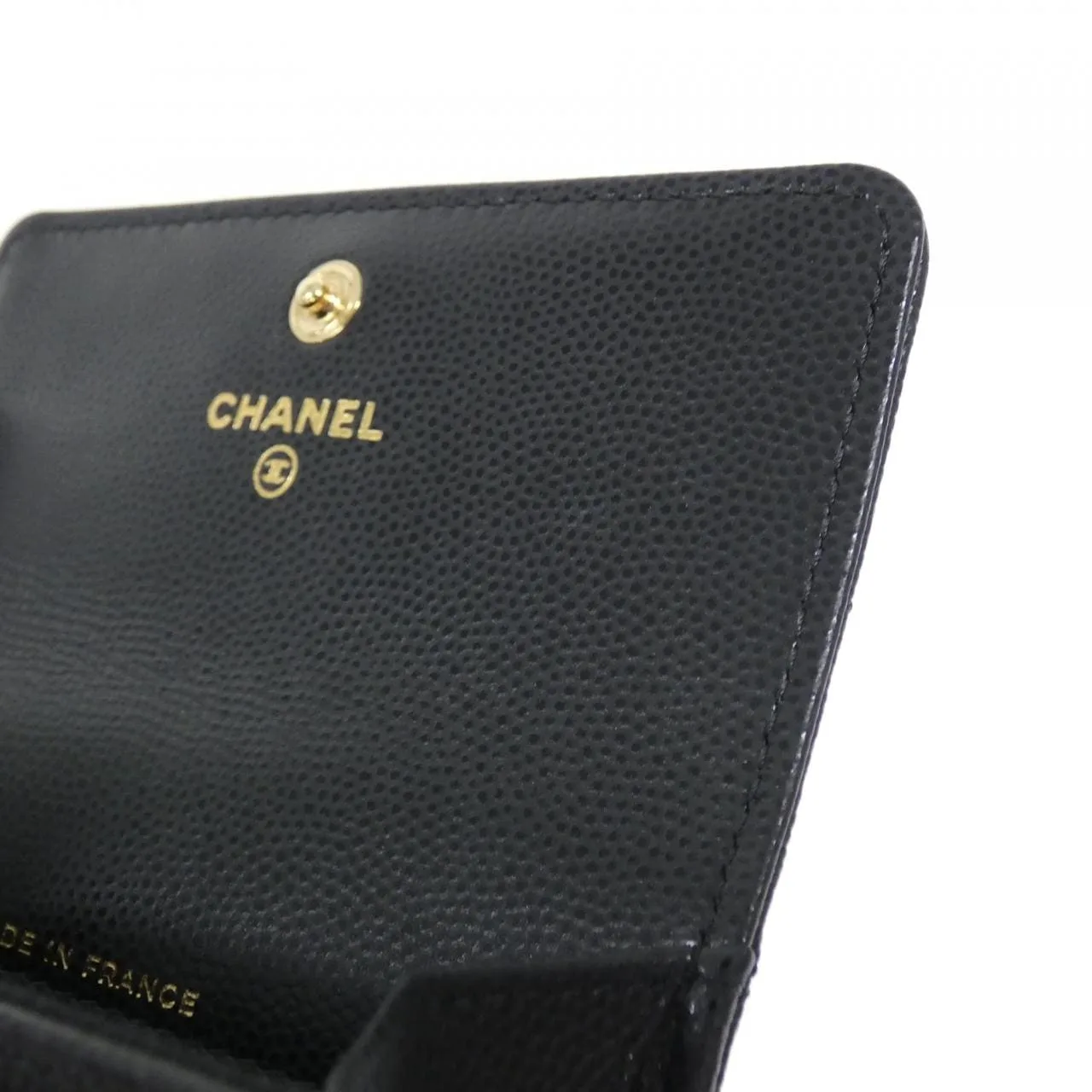 CHANEL AP5010 Card Case Grained Calfskin Black Grained Calfskin Rank A - Thumbnail 5