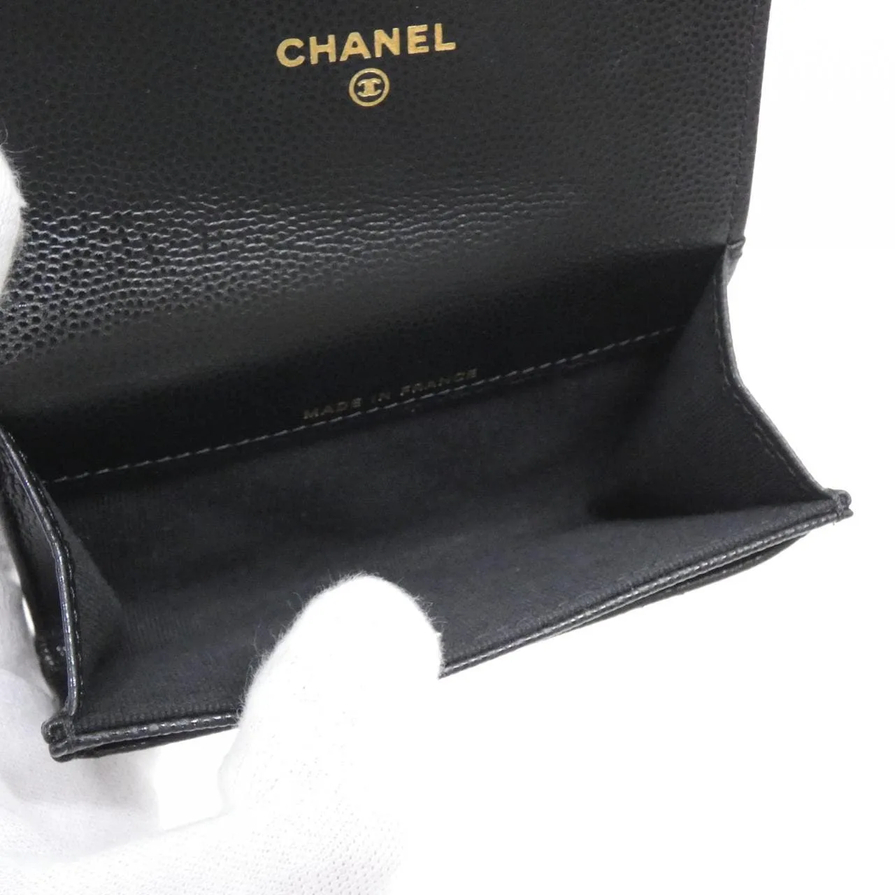 CHANEL AP5010 Card Case Grained Calfskin Black Grained Calfskin Rank A - Thumbnail 6
