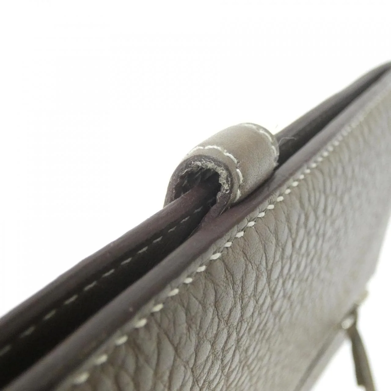 HERMES 061200CK Wallet Togo Etoupe Togo Leather Rank A - Thumbnail 6