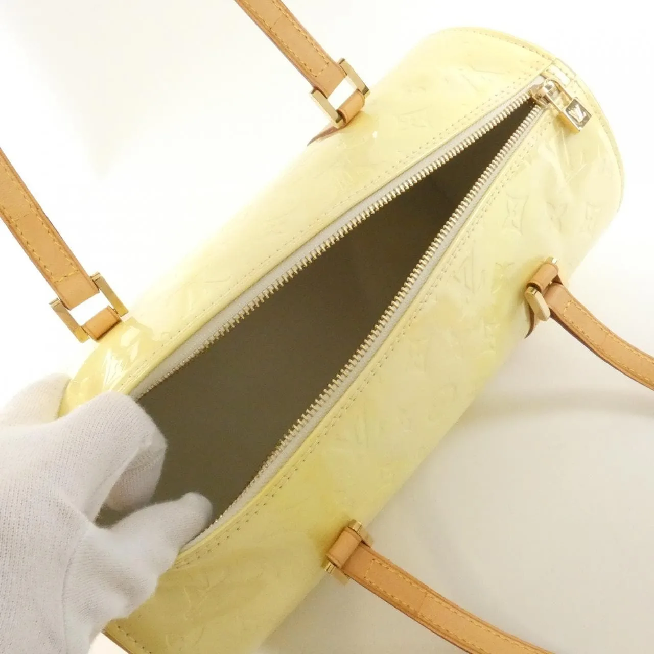 LOUIS VUITTON M91006 Handbag Vernis Beige Vernis Rank A - Thumbnail 9