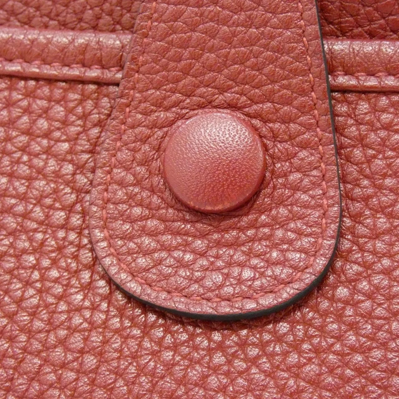 HERMES Evelyne 056275CK Shoulder Clemence Rouge Clemence 皮 中古品A - 縮圖 4