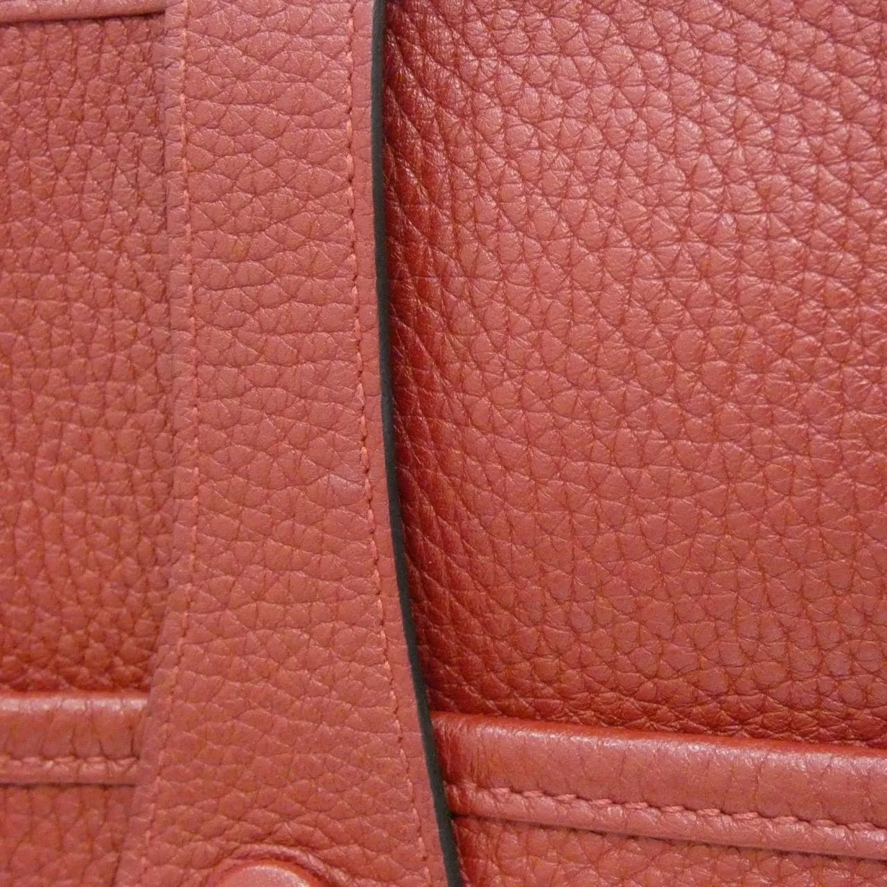 HERMES Evelyne 056275CK Shoulder Clemence Rouge Clemence 皮 中古品A - 縮圖 6