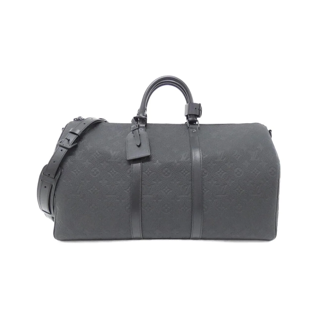 LOUIS VUITTON Keepall M59025 Boston Monogram Black