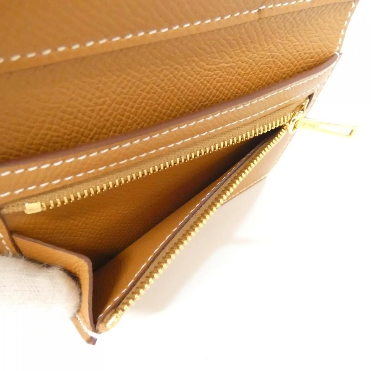 HERMES 082875CC 銀包 Epsom 金色 Epsom 皮 中古品A - 縮圖 6