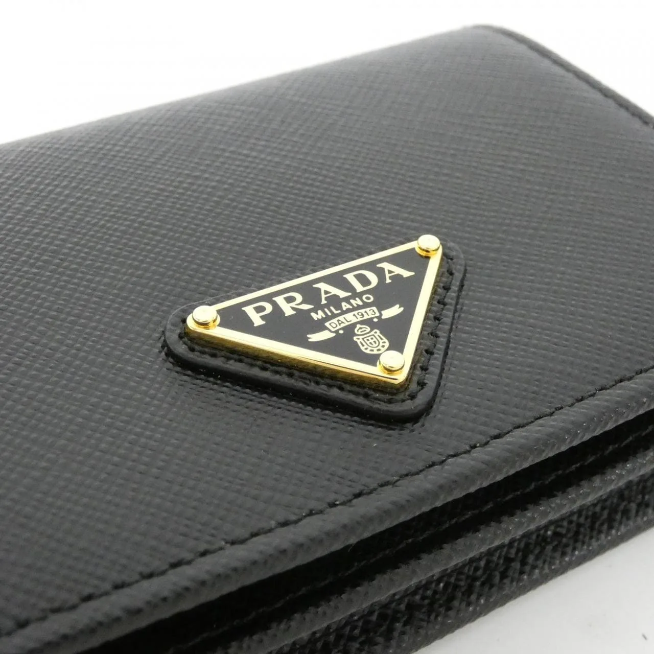 PRADA 1MV021 Wallet 黑色 中古品A - 縮圖 3