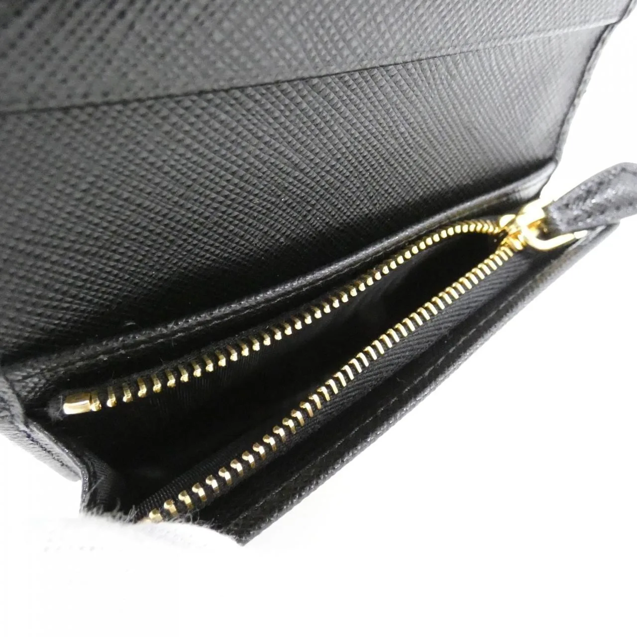 PRADA 1MV021 Wallet 黑色 中古品A - 縮圖 5