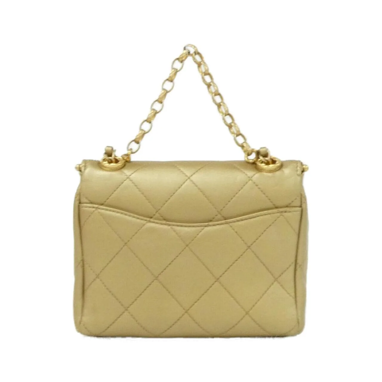CHANEL Chanel 19 AS1886 手提包 羊皮 金色 羊皮 中古品A - 縮圖 2