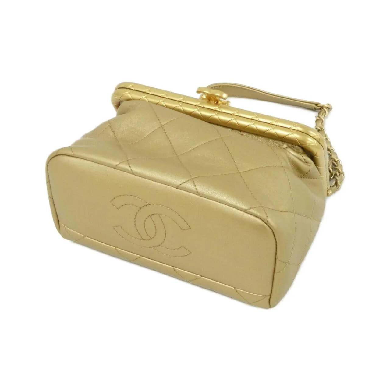 CHANEL Chanel 19 AS1886 手提包 羊皮 金色 羊皮 中古品A - 縮圖 3