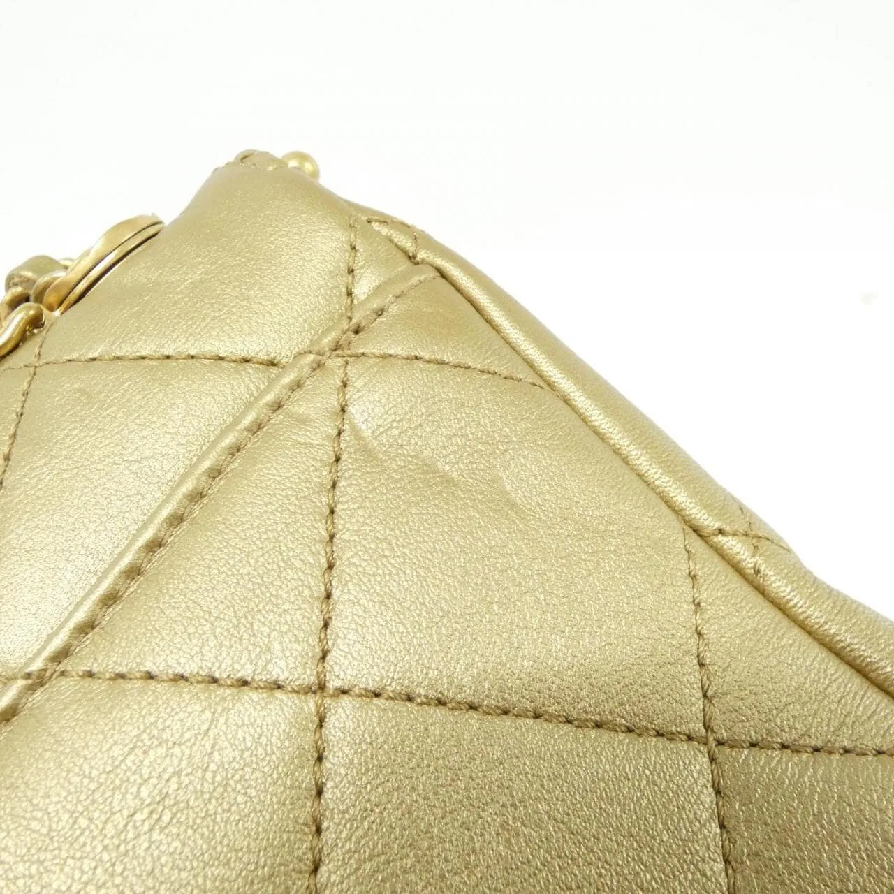 CHANEL Chanel 19 AS1886 手提包 羊皮 金色 羊皮 中古品A - 縮圖 4