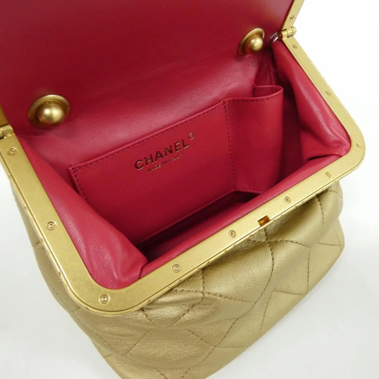 CHANEL Chanel 19 AS1886 手提包 羊皮 金色 羊皮 中古品A - 縮圖 7