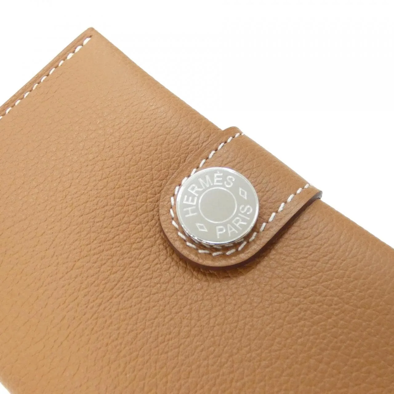 HERMES 084335CK Card Case Gold Rank A - Thumbnail 3
