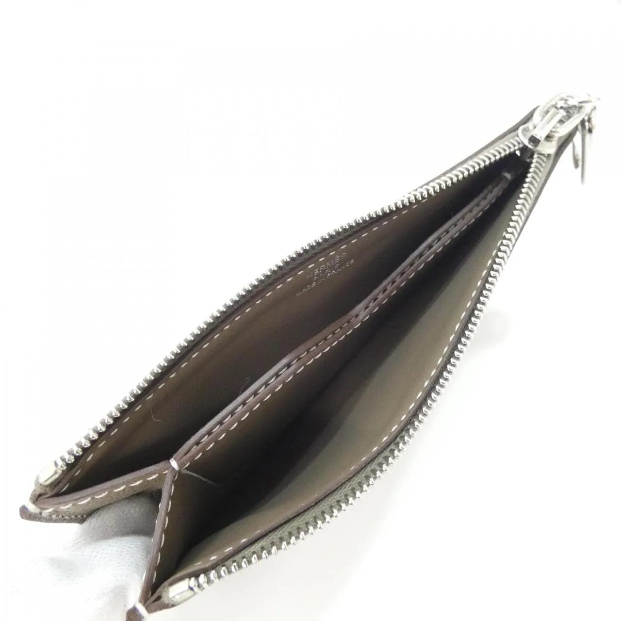 HERMES 086311CK Card Case Etoupe Unused - Thumbnail 3