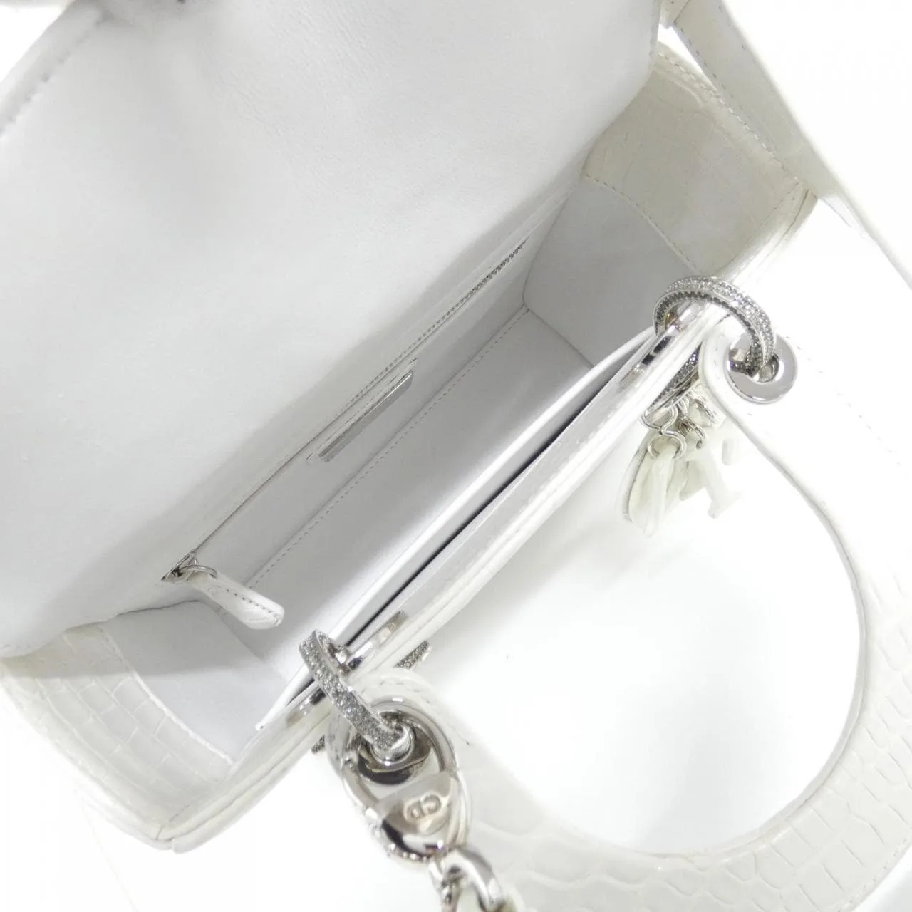 DIOR Lady Dior M531SPAWAX Handbag Black Rank A - Thumbnail 8