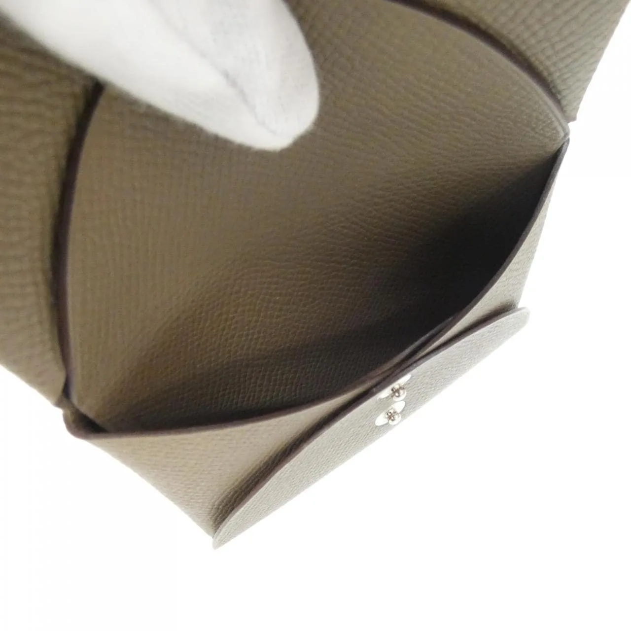 HERMES 083035CK Coin Case Epsom Etoupe Epsom Leather Rank A - Thumbnail 3