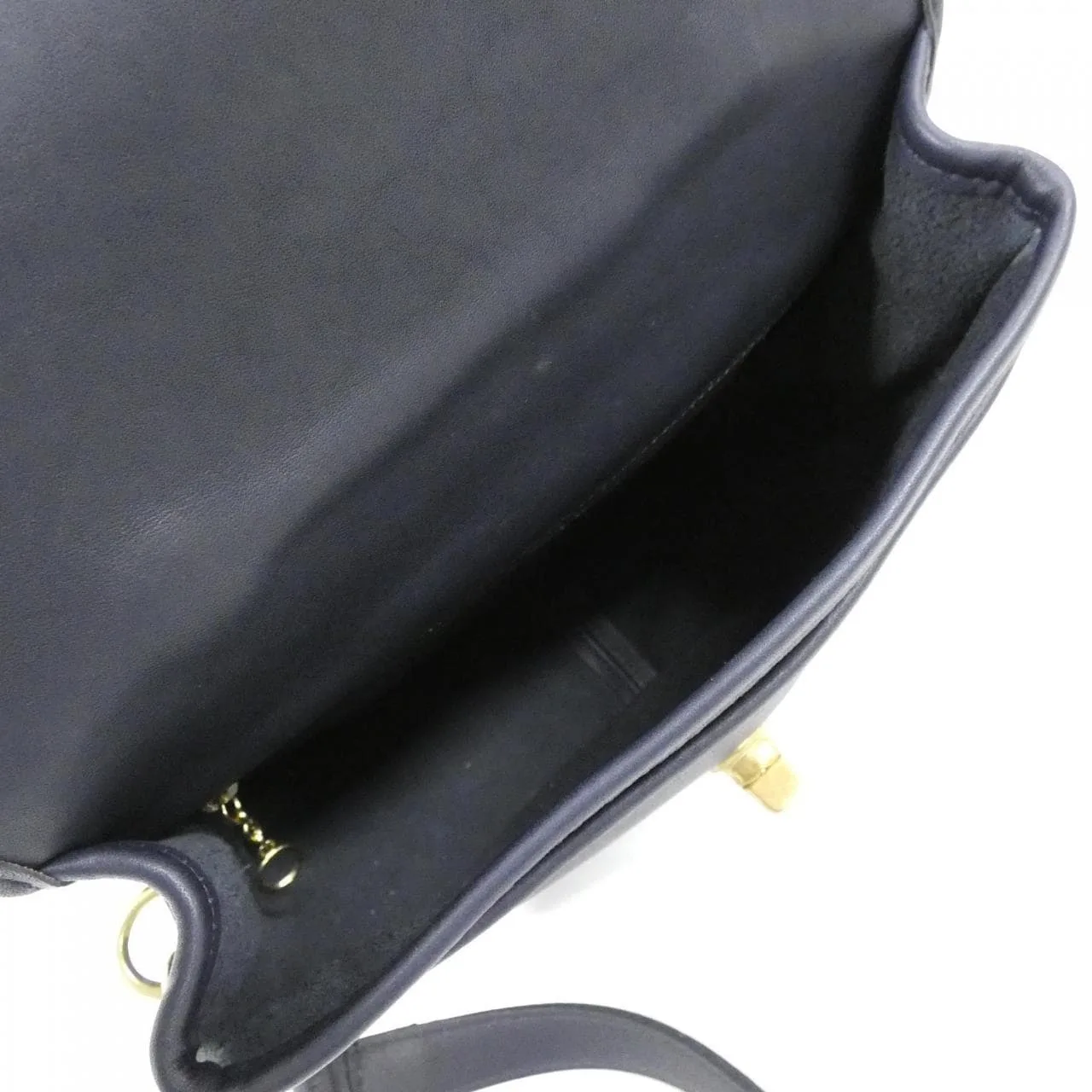 COACH 3210 手提包 皮革 深藍色 皮革 中古品A - 縮圖 8