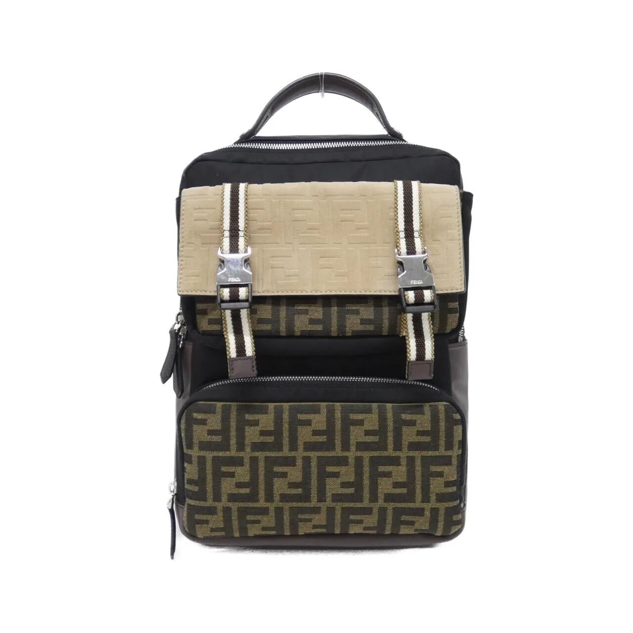 FENDI 7VZ047 A7UW Backpack Canvas Black
